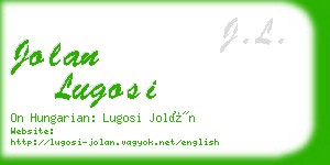 jolan lugosi business card